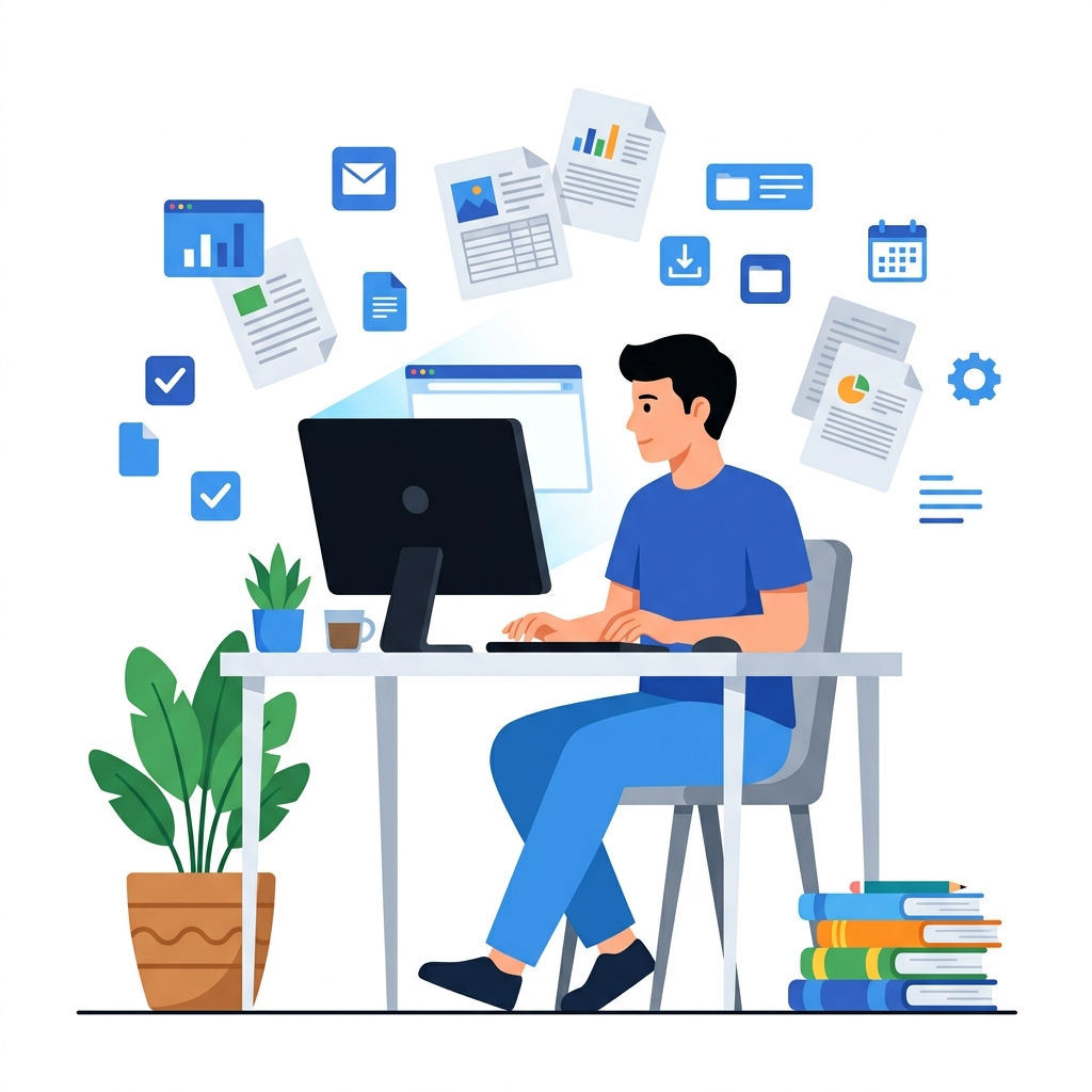 Student Studying